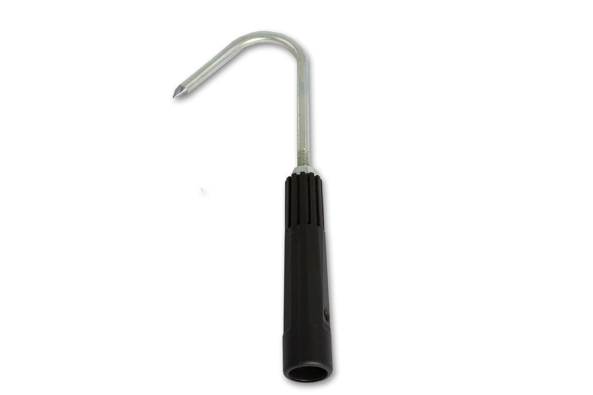 Gancio Rimuovi Nido per Aste Telescopiche - Recupero Palloni Palestra, Accessorio in Metallo, Made in Germany