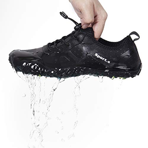 Image of Water Shoes for Men Barefoot Quick-Dry Aqua Sock Outdoor Athletic Sport Shoes for Kayaking, Boating, Hiking, Surfing, Walking