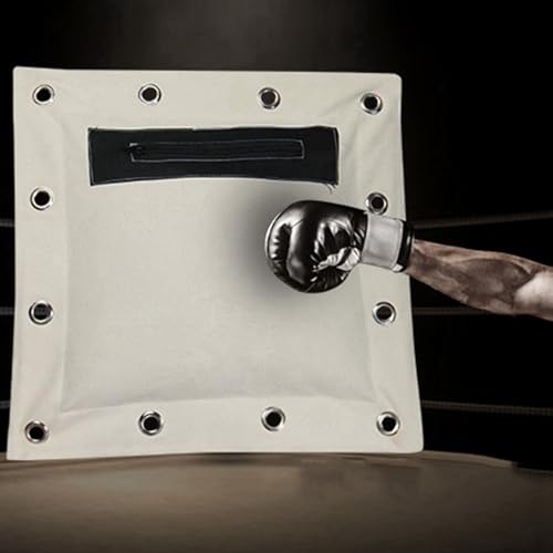 Bloepum 2Pcs 38 x 38cm Heavy Duty Punch Bag Empty Sand Bag Martial Arts Wall Bag Kick Boxing Punch Bag - Thumbnail 7