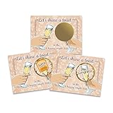 My Scratch Offs - 26 Stück elegante Hochzeitstoast-Spielkarten, perfekt für Brautparty-Spiele, Hochzeitsempfang, Brautparty-Gastgeschenke – lustige und einfache Spielkarten