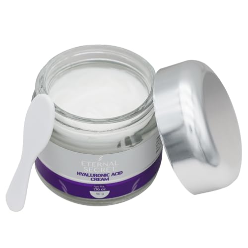 ETERNAL SECRET Dr. Simi Eternal Secret Hyaluronic Acid Face Cream | Lightweight Daily Moisturizer, Hydrates, Helps to Smooth Fine Lines | Peptides + Marine Extracts for Plump, Radiant, Healthy-Looking Skin | 50 g