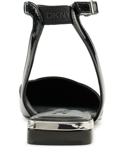 DKNY Womens Cacia Pointed Toe Ballet Flat with Ankle Strap2