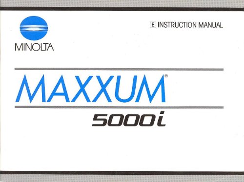 Minolta Maxxum 5000i Original Instruction Manual