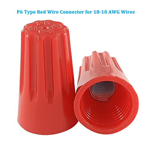 Écrous rouges pour fils électriques pour sécuriser les gros câbles - 6