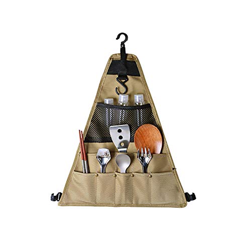 Picnic Cutlery Roll Portable Tableware Carrying Bag UCARE Picnic Cookware BBQ Tableware Storage Bag for Outdoor Camping Tableware Carrying Storage Case (S)