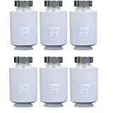 Zigbee Smart Home Heizkörperthermostat Mit 3 Adapter WLAN Heizungsthermostat Digitaler Thermostat Thermostatkopf Thermostat Heizung Smart Steuerung Per App,Energie Sparen,einfache Installation
