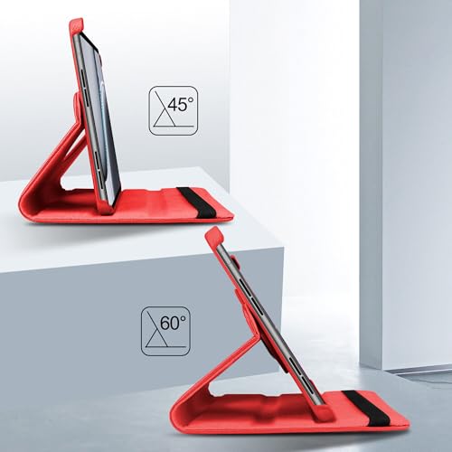 Image of TGK 360 Rotatable Smart Flip Case Cover for OnePlus Pad 2 12.1 inch Tablet (Red)