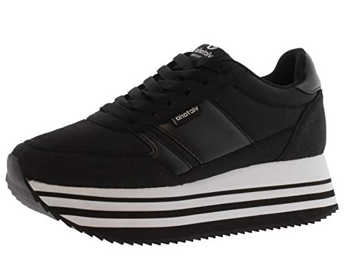 victoria Plataforma Cometa Doble Nylon 1142900-WOMEN para Mujer Negro 37