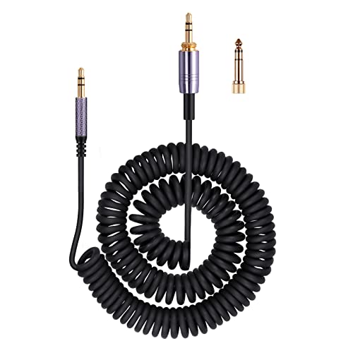 Solo4 Cord Coiled Audio Cable Replacement for Dre Beats Studio3 / Studio Pro/Solo 3 Wireless Noise Cancelling Headphones, 3.5mm(1/8