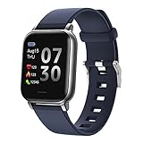 SUPBRO Fitness Armband mit Pulsmesser Wasserdicht IP68 Fitness Tracker Smartwatch Aktivitätstracker Pulsuhr Schrittzähler Uhr Sportuhr für Damen Herren Anruf SMS SNS Beachten für iPhone Android Handy