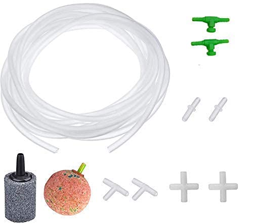 Aquarium Air Pump Accessories Set with Airline Tubing Soft Air Pump Hose Plastic Inline Tubing 4 Way X, 3-Way T and Straight Shapes, Connectors for Fish Tank (11 Pieces) TAIYO PLUSS DISCOVERY (B089YTC3XP) Amazon Price History, Amazon Price Tracker