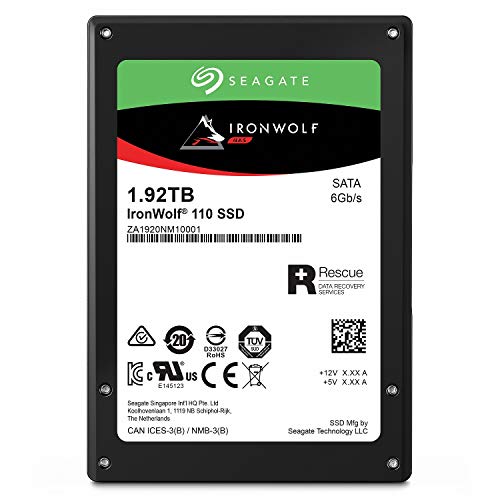Seagate IronWolf 110 内蔵SSD 1920GB【PlayStation4 動作確認済】 5年保証 正規品 2.5インチ SATA 3D TLC ZA1920NM10011