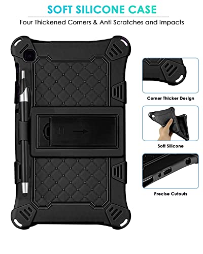 KATUMO Silicone Case Compatible with Samsung Galaxy Tab A7 Lite 8.7 inch 2021 (SM-T220/T225/T227) Soft Rubber Cover with Stylus Pen Shoulder Strap, Case for Galaxy Tab A7 Lite - Image 2