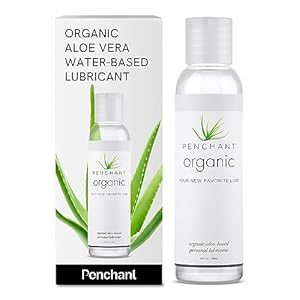 Penchant Organic Aloe Vera Lube – Personal Lubricafication for Women and Men, Water Resistant Sex Lube, Natural Moisturizing Lubricant Gel for Couples, Made Without Paraben and Glycerin 4oz
