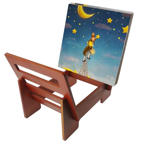 Support vinyle rétro en bois : le cadeau idéal pour passionné de musique - 2