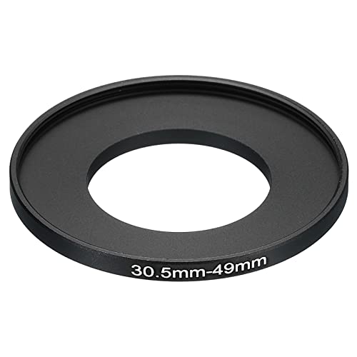PATIKIL 30.5mm-49mm Metal Step Up Ring, Camera Lens Filter Adapter Ring Aluminum Filter Adapter Ring for Camera Lenses Hood Black