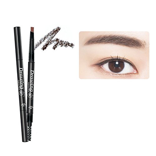 Gracefulvara Eyebrow Pencil With Brush Waterproof Makeup Cosmetic Tool Dark Coffee