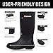 GIEESHIELD Rubber Boots for Men And Women, Waterproof Insulated Hunting & Work Boots with Steel Shank, Durable Anti-Slip Outdoor Boots for Farming, Gardening, Fishing, Mud Working(Black, Next G2 Camo)