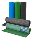 Primaflor Rasenteppich - Teppich Outdoor - wasserdurchlässiger Balkon Bodenbelag - Vliesrasen - Rasenteppich für Terrasse und Balkon Grün, 1,33m x 1,00m