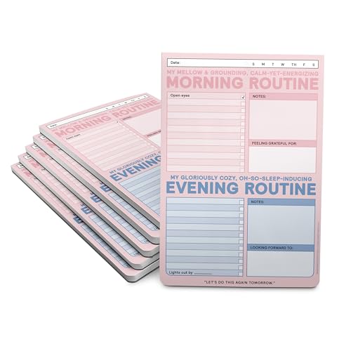 Bloc-notes AM/PM de suivi des habitudes au design épuré et finitions soignées