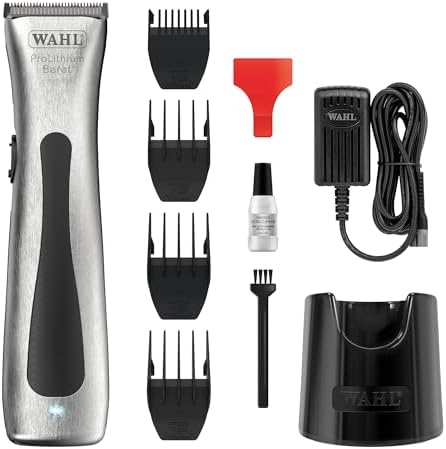 Professional Cord/Cordless 08841-724 Beret Trimmer; 0.4 mm Cutting length; 75 minutes run time; 6000 rpm; Lithium-ion Battery, Golden