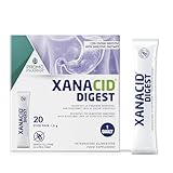 Xanacid Digest - Integratore Digestivo Naturale con Enzimi per Gonfiore, Nausea e Digestione Lenta - Azione Rapida su Pesantezza di Stomaco - Con Zenzero, Cardo Mariano e Finocchio - 20 Stick
