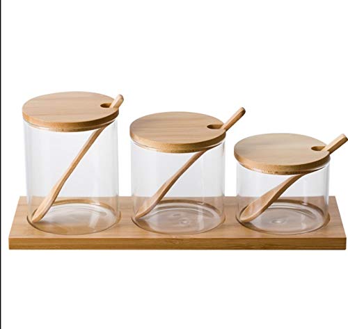Botella de condimento, tarro de condimento de cerá Tarros de especias de vidrio, botella de condimentos de especias, juego de caja de condimentos transparente, botes de condimentos, botes de especias