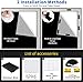 100% Portable Blackout Curtains, Portable DIY Blinds, No Drill Travel Blackout Blinds Sunblock Window Cover Black Out Curtains, for Baby Nursery, Travel, Dorm Room (118