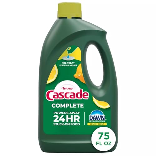 Cascade Complete Dishwasher Detergent Liquid Gel, Dish Detergent, Dishwasher Soap, Citrus, 75oz