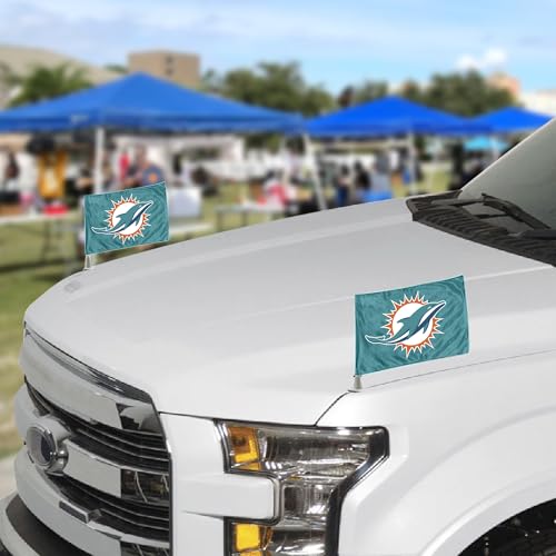 Drapeaux Miami Dolphins Ambassador lot de 2 taille unique pour supporter NFL