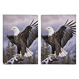Bald Eagle Compatible with iPad 9th/8th/7th Gen 10.2 Inch Case with Pencil Holder, Folio Stand Cover with Custom UV Print