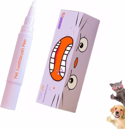 YOOYOOFEI Pet Toothbrush Pen & Oral Repair Gel for Dogs & Cats – Teeth Cleaning Pen, Natural Plant Substance Tartar Remover for Repairing Pets' Teeth (1pcs)