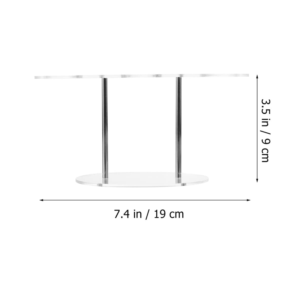 MUCKLILY 2Pcs Ice Cream Stand Sushi Hand Roll Holder Transparent Display Rack for Restaurant Party Home Use for Cones Eggs and Sushi