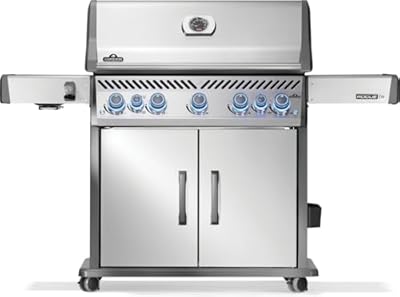 Napoleon Rogue PRO-S 625 Natural Gas Grill with Infrared Side and Rear Burners, Stainless Steel - 7 Burners