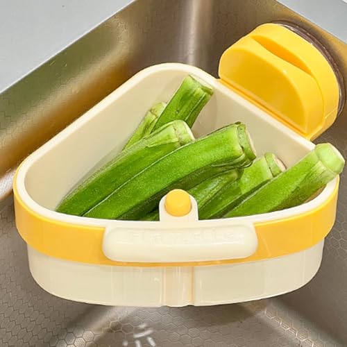 Colador de desagüe para fregadero de cocina amarillo miniatura 6