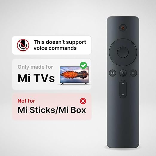 Image of Compatible with Original Mi Tv Remote Suitable for Mi TV 4A (32 inch /43 inch).