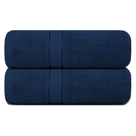 Alifant Royal Egyptian Blue Bath Towels Set Cover