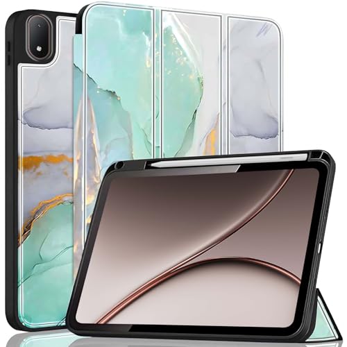 Image of ProElite Cover for OnePlus Pad 4 13.2 inch 2026 case Cover, Soft Flexible Flip Case Cover for OnePlus Pad 4 13.2 inch 2026 with Pen Holder [Recoil Series] - Marble Green