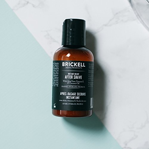 Brickell Men's Instant Relief Aftershave for Men, Natural and Organic Soothing After Shave Balm to Prevent Razor Burn, 59 ml, Scented - Image 5