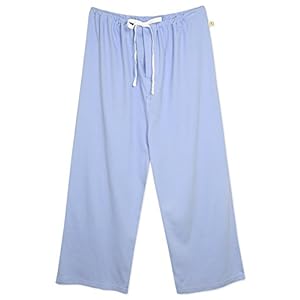 Unisex Hospital Patient Drawstring Pants (Medium, Light Blue)