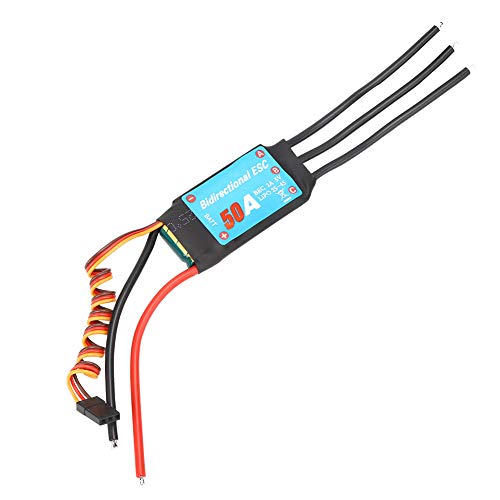 Brushless ESC,ESC Senza Spazzole a One way Spazzole Regolatore di velocità Elettronico ESC per Elica Subacquea per Auto (50A)