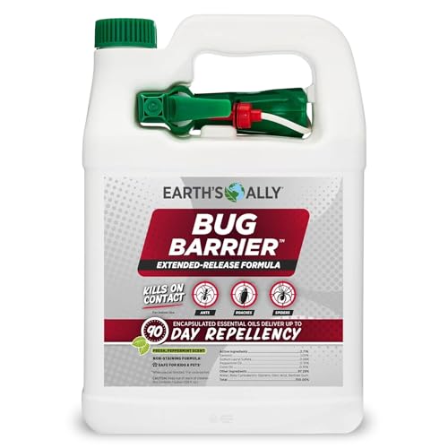 Earth&rsquo;s Ally Bug Barrier - Plant Bug Spray with Essential Oils Kills Crawling Insects On Contact...