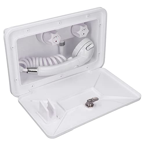 Akozon Kit Box Doccia Esterno per Kit Box Doccia Esterno Design con Tubo Retrattile per Barche Marine