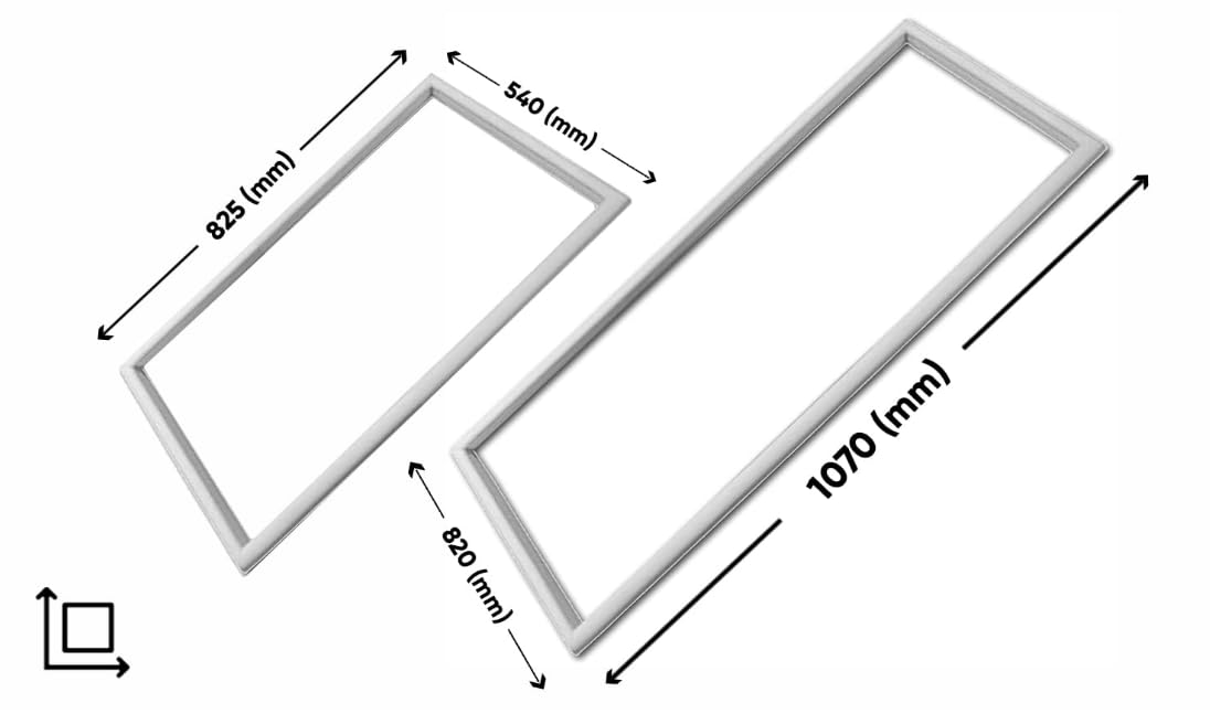 FIGEVIDA Kit Guarnizioni per Frigorifero e Congelatore, Compatibile con LG, Dimensioni Lato Frigorifero: 1070x820 (mm) Lato Congelatore: 825x540 (mm) Per Modello GRB65 ADX32663135 e ADX32663136