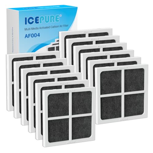 Image of ICEPURE AF004 Replacement for LG LT120F Refrigerator Air Filter, 12PACK | Compatible with Kenmore Elite 469918, 9918, 46-9918, ADQ73214402, ADQ73214403, ADQ73214404, ADQ73334008