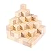Produktbild ULTNICE 100 Stück quadratische Holzblocker aus weißem Holz für Stück Holz DIY für Kunstprojekte.