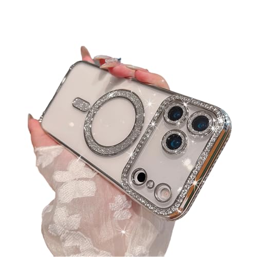 Coque Magsafe iPhone 17 Pro Max souple antichoc paillettes Casechics
