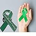 Cerebral Palsy Awareness Ribbon Pin Cerebral Palsy Awareness Month Gifts Green Ribbon Pin (Cerebral Palsy pin)