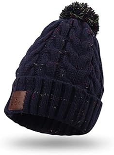 August Bluetooth Beanie Hats EPA30 - Wireless Bluetooth Winter Hat Earphone with Stereo Speaker Microphone Hands-Free Headphones Beanie Washable Bluetooth Headphone Hat Gift for Men Women