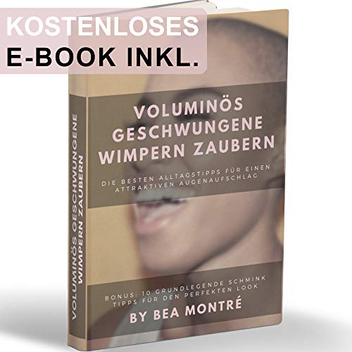 KLIHN - Exklusive Wimpernzange, Eyelash Curler inkl. 8 extra Ersatz-Gummi-Pads - Das Make-Up Tool für perfekt geschwungene Wimpern aus hochwertigem Carbonstahl (Roségold Glänzend)